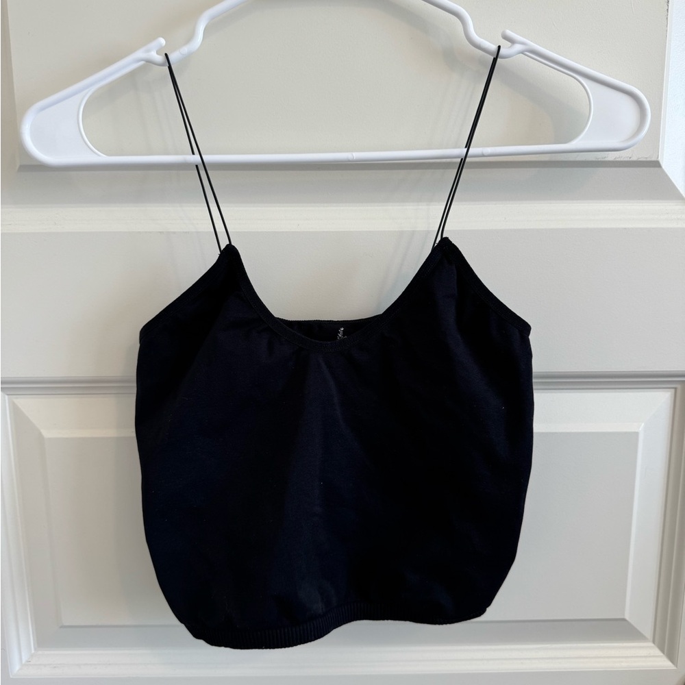 Intimately Free People Black Cropped Tank Top